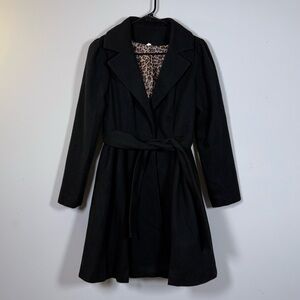 Elegant Black Pea Coat for Women